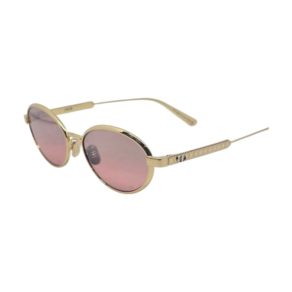 DIOR SUNGLASSES Gold Frame Pink Lens Sunglasses - Picture 3 of 8